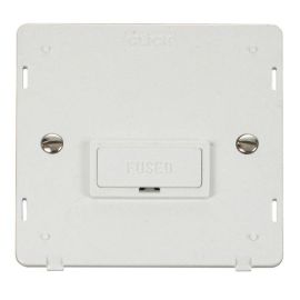 Click SIN650PW White Definity 13A Fused Spur Unit Insert - White Insert image