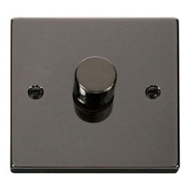 Click VPBN140 Deco Black Nickel 1 Gang 400W-VA 2 Way Resistive-Inductive Dimmer Switch