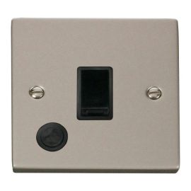Click VPPN022BK Deco Pearl Nickel 20A 2 Pole Flex Outlet Switch - Black Insert image