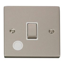 Click VPPN522WH Deco Pearl Nickel Ingot 20A 2 Pole Flex Outlet Switch - White Insert image