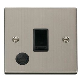 Click VPSS022BK Deco Stainless Steel 20A 2 Pole Flex Outlet Switch - Black Insert image