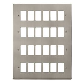 Click VPSS20524 GridPro Stainless Steel 24 Gang Deco Range Front Plate image