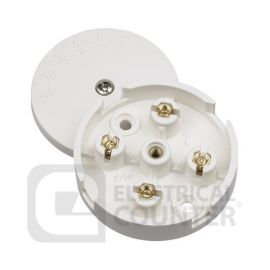 Click Scolmore White 5A Junction Box, Selective Entry 4 Terminal image