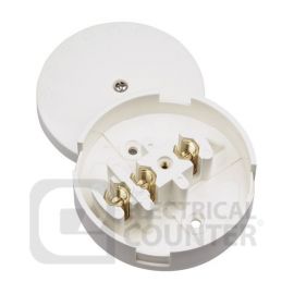 Click Scolmore White 30A Junction Box, Selective Entry 3 Terminal