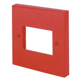 Click WA403RD MiniGrid Red 1 Gang 3 Aperture Unfurnished Front Plate