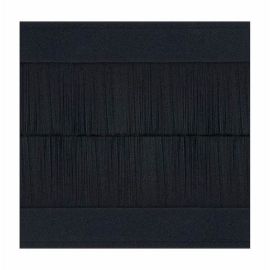 Selectric BR-1 Euro Media Black 2 Aperture Brush Plate - Black Brush