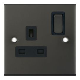 Selectric DSL12-21 5M Dark Bronze 1 Gang 13A 2 Pole Switched Socket image