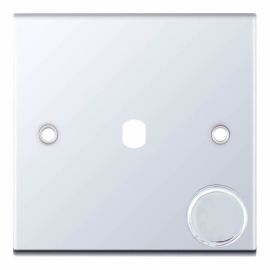 Selectric DSL370 5M Polished Chrome 1 Gang Empty Dimmer Plate and Knob