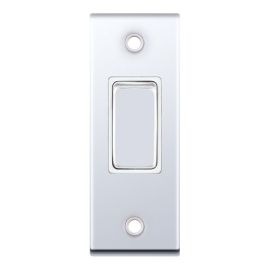 Selectric DSL379 5M Polished Chrome 1 Gang 10A 2 Way Architrave Switch image