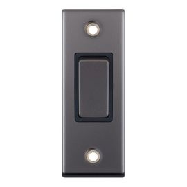 Selectric DSL479 5M Black Nickel 1 Gang 10A 2 Way Architrave Switch