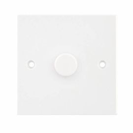 Selectric LG264 Square White 1 Gang 5-100W 2 Way LED Dimmer Switch image