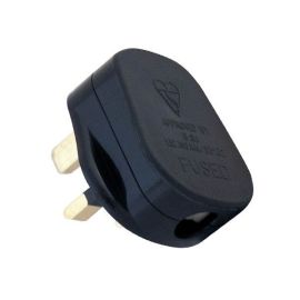 Selectric LG8191/B Square Black 13A Fused Plug Top image