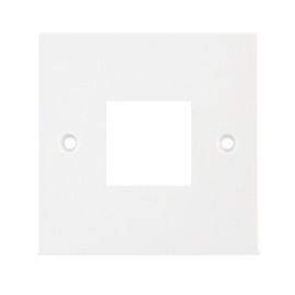 Selectric M-2G Square White 2 Aperture Square Modular Front Plate