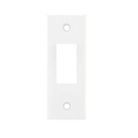 Selectric M-8G Square White 1 Aperture Square Modular Architrave Front Plate