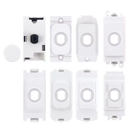 Selectric SGRID360-347 GRID360 White 120W 7x Universal Adaptor Plates Trailing and Leading Edge LED Dimmer Module image
