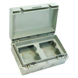 Selectric SS65-DG Seal IP65 2 Gang Dual Unpopulated Heavy Duty Universal Accessory Box
