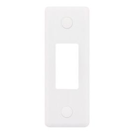 Selectric SSLM-8G Smooth White 1 Aperture Architrave Modular Plate image