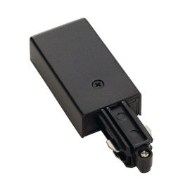 Black Feed-in for Surface Mounted 1-Circuit Track, Earth Left