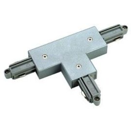 Silver Grey T-Connector for 1 Circuit Track, Earth Right