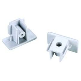 White End Cap for 1 Circuit Surface Track, 2 Pieces