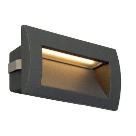 Anthracite Downunder Out LED M Recessed Wall Light IP55 SMD LED 3000K