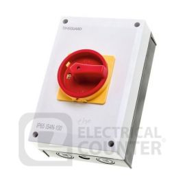 Timeguard IS4N-100 Weathersafe IP65 100A 4 Pole Rotary Isolator image