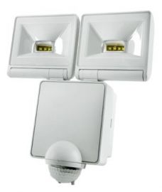 White Energy Saver LED PIR Floodlight 2x8W (C1) image