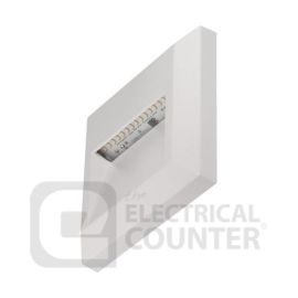 White LED Square Step Light IP65 40lms 1.1W 230V