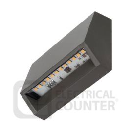 Dark Grey LED Horizontal Step Light IP65 92lms 1.4W 230V