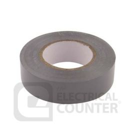 19mm x 20m QUALITY GREY ELECTRICAL PVC INSULATION INSULATING TAPE 
