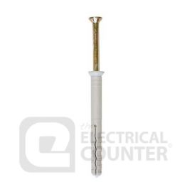 Unicrimp CC-04117 Hammer In Fixings 6 x 40mm for use with 15mm Fixtures (16 Pack, 0.09 each) image