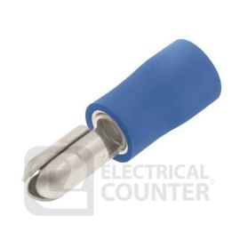 Unicrimp QBAB4M Blue Male Auto Bullet Pre-Insulated Terminals 4mm (100 Pack, 0.04 each) image
