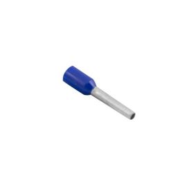 Unicrimp QBFR075 100 Pack Q-Crimp Blue 0.75mm2 Single Bootlace French Ferrule (100 Pack, £0.01 each)