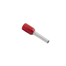 Unicrimp QBFR1 100 Pack Q-Crimp Red 1.0mm2 Single Bootlace French Ferrule (100 Pack, 0.01 each) image