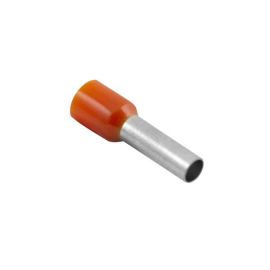 Unicrimp QBFR4 100 Pack Q-Crimp Orange 4.0mm2 Single Bootlace French Ferrule (100 Pack, 0.03 each)