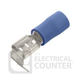 Unicrimp QBPOA63 Blue Male/Female Push-On Pre-Insulated Connector Terminals 6.3mm (100 Pack, 0.06 each)