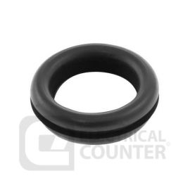 Unicrimp QGROMQ20OPEN Black Quick Fit Open Cable Grommets 20mm (100 Pack, 0.04 each) image