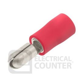 Unicrimp QRAB4M Red Male Auto Bullet Pre-Insulated Terminals 4mm (100 Pack, 0.04 each) image