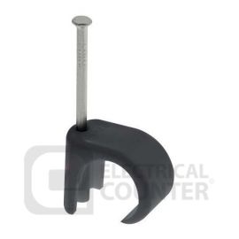Unicrimp QRC11 Black Cable Clips for 10-14mm Round Cable (100 Pack, 0.03 each) image