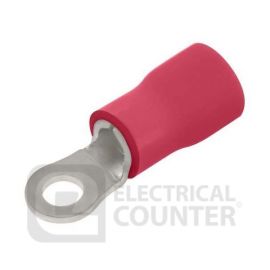 Unicrimp QRR5 Red Ring Hole Pre-Insulated Terminals 5mm (100 Pack, 0.03 each) image