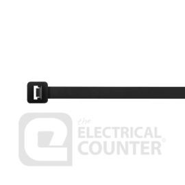 Unicrimp QTB100M Black Miniature Cable Ties 8.1kg 2.5 x 100mm (100 Pack) image