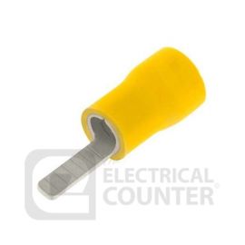 Unicrimp QYBL10 Yellow Blade Pre-Insulated Terminals 10mm (100 Pack, 0.06 each) image