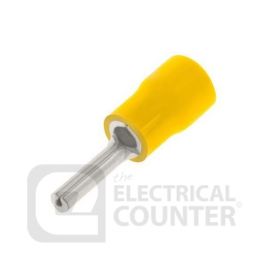 Unicrimp QYP14 Yellow Pin Pre-Insulated Terminals 14mm (100 Pack, 0.08 each) image
