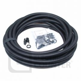 Black Flexible Conduit Contractor Pack with 10 Glands, 20mm