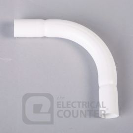 25mm Normal Bend White