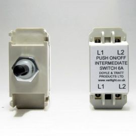 Varilight MPINT 6A Intermediate Push On/Off Dummy Dimmer Switch Module