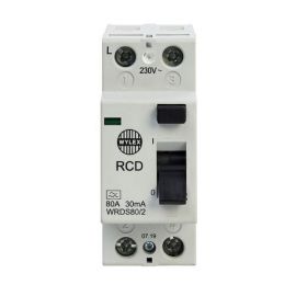 Wylex WRDS80/2 NH 80A 30mA Type-A 2-Pole RCD image