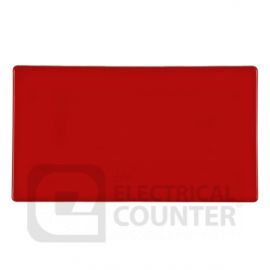 Red Double Blank Plate
