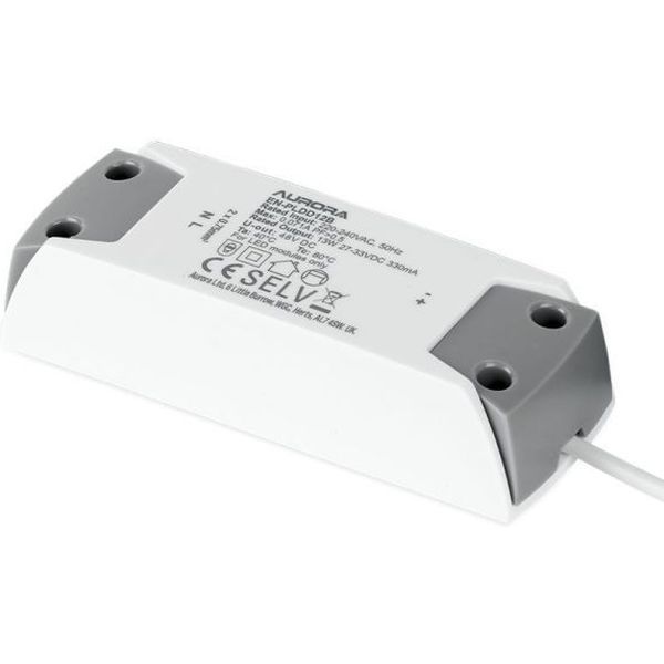 Aurora EN-PLDD12C Slim-Fit White 12W 255mA Dimmable LED Driver for Low Profile Downlights