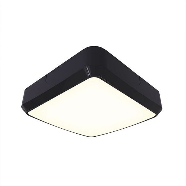 Ansell AALED1/BV/CCT/PC Astro Black/Visiluxe 7W LED 650lm 3000/4000K IP65 200mm Photocell CCT Square Bulkhead
